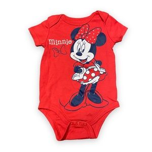 MATCHING SET MINNIE MOUSE INFANT GIRL ONESIE SIZE 6-9